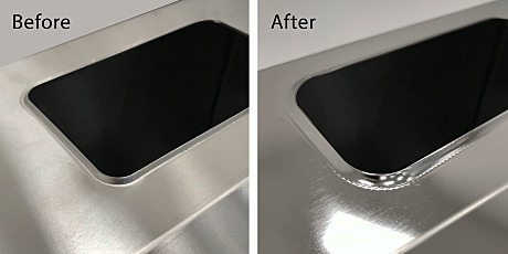 electropolish before and after comparison photos