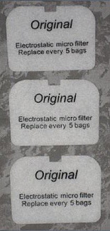 更换排气过滤器(3包)，Nilfisk