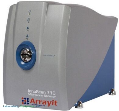 InnoScan 710 Microarray 2-Color Fluorescence Scanner with a 3 µm resolution scans substrates in 3 minutes; includes software, computer and monitor | 3031-33 displayed