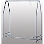 Electropolished Stainless Steel Free Standing Garmet Rack | 5656-34 displayed