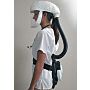 Respirator kit shown with head cover. | 2821-00 displayed