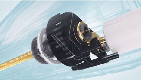 A peek inside an electronic pipette. Image by Sartorius.